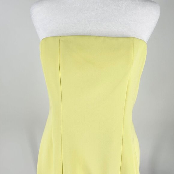 NWT A.L.C. Elsie Strapless Mini Dress in Yellow - Picture 5 of 12